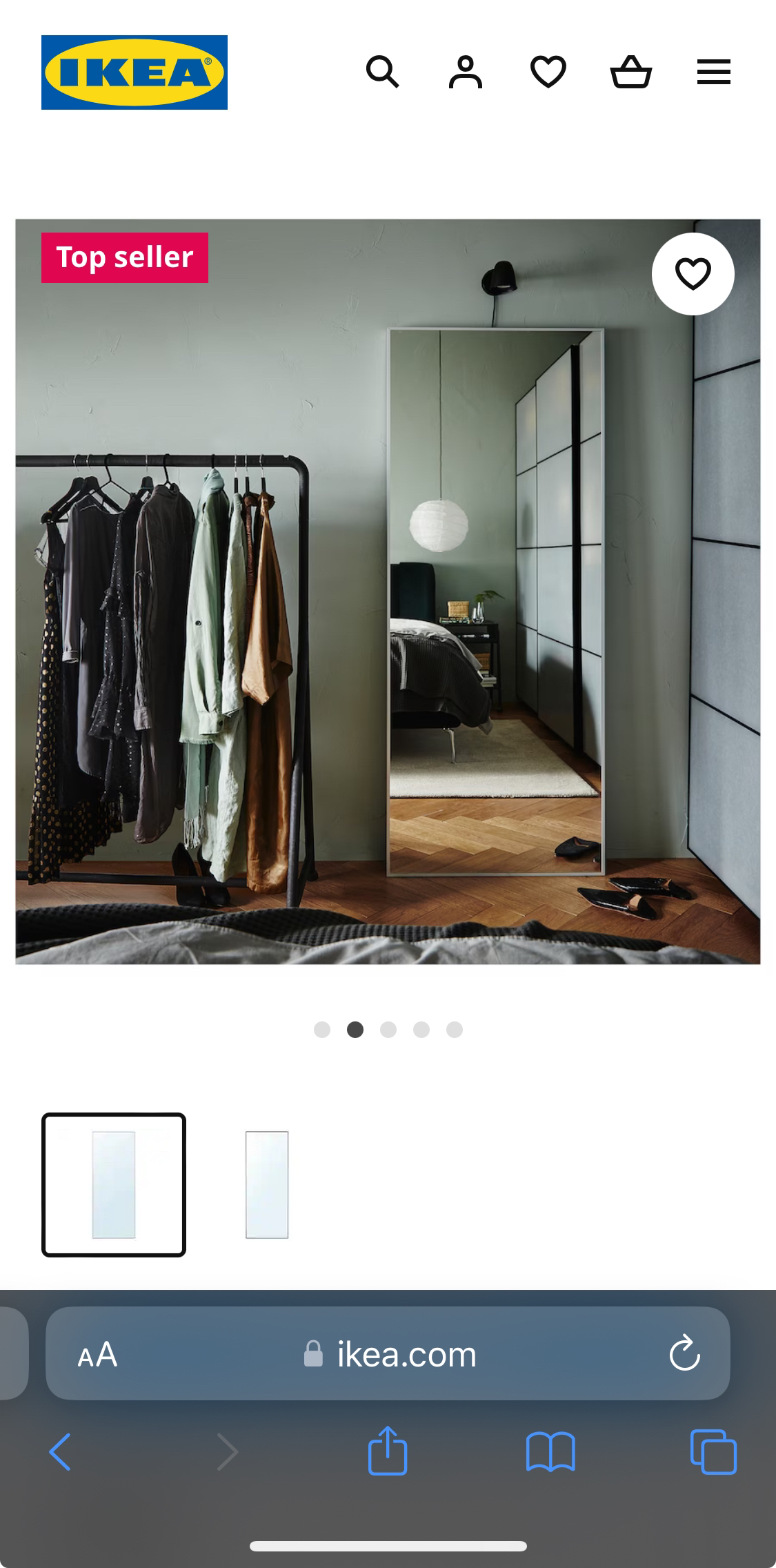 Ikea large mirror - photo 2