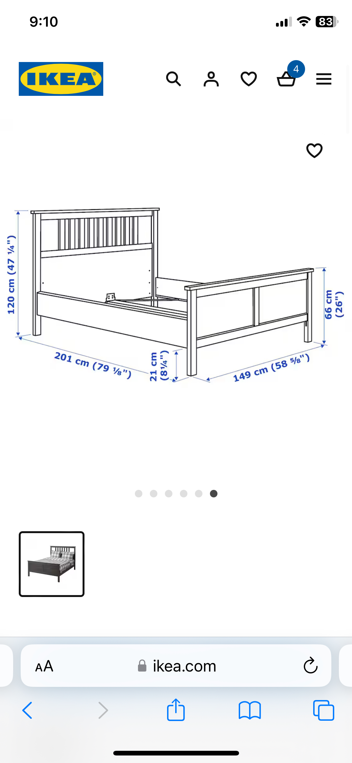 Double bed frame and mattress - photo 2