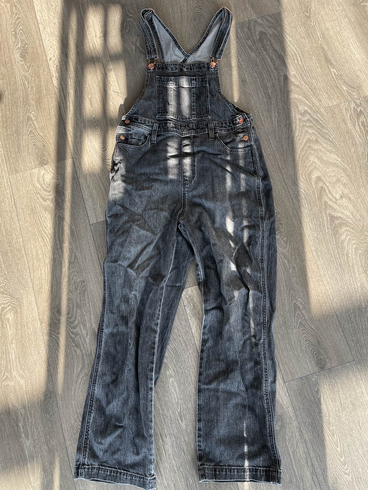 Black Jean Overalls - photo 2