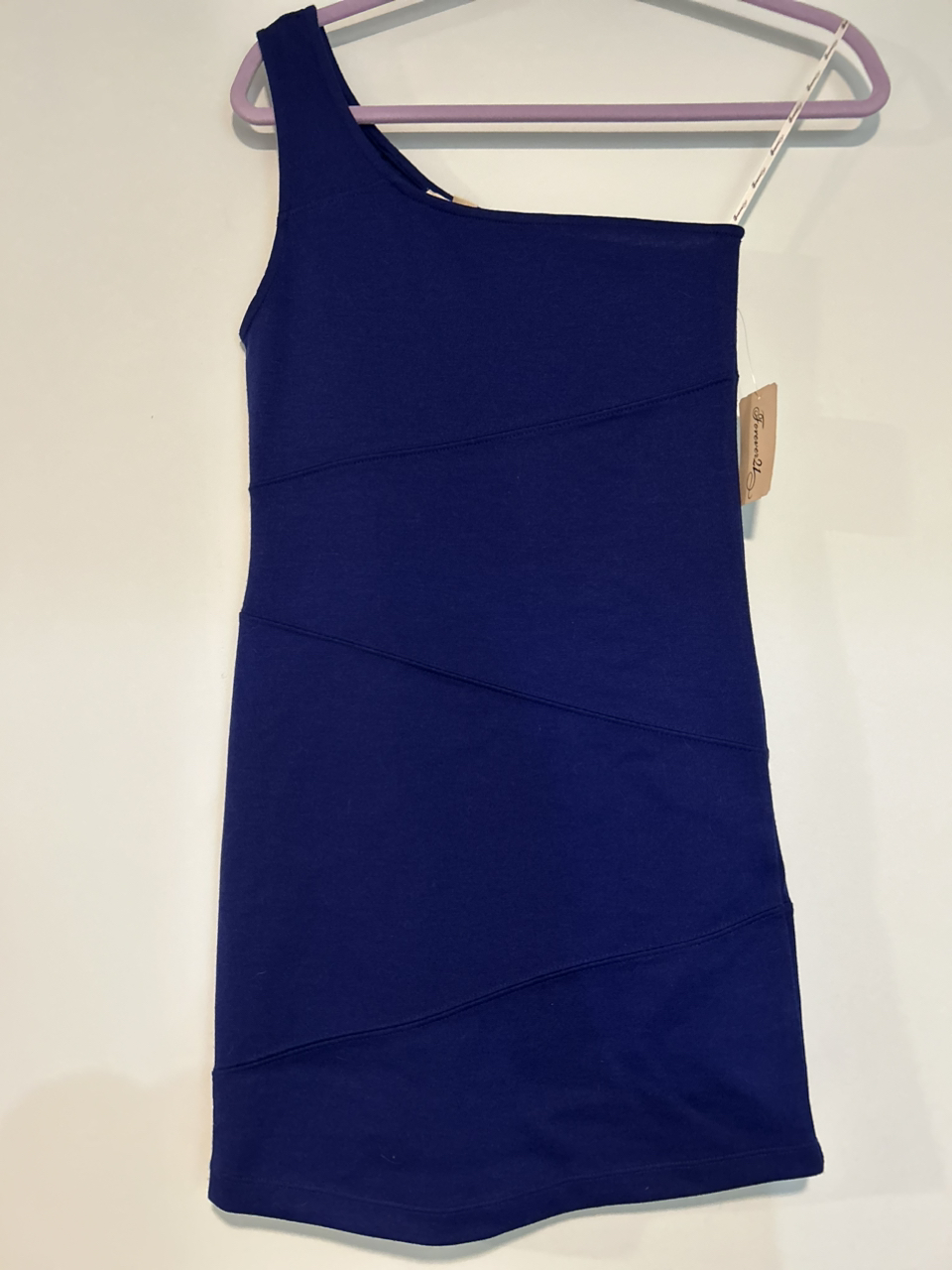 Blue fitted dress