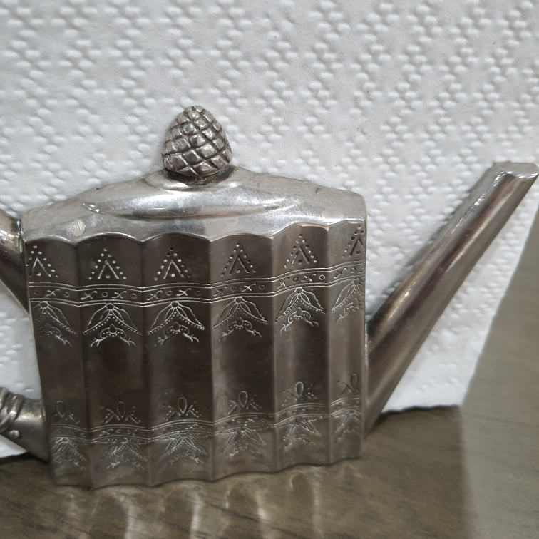 vintage silver napkin holder