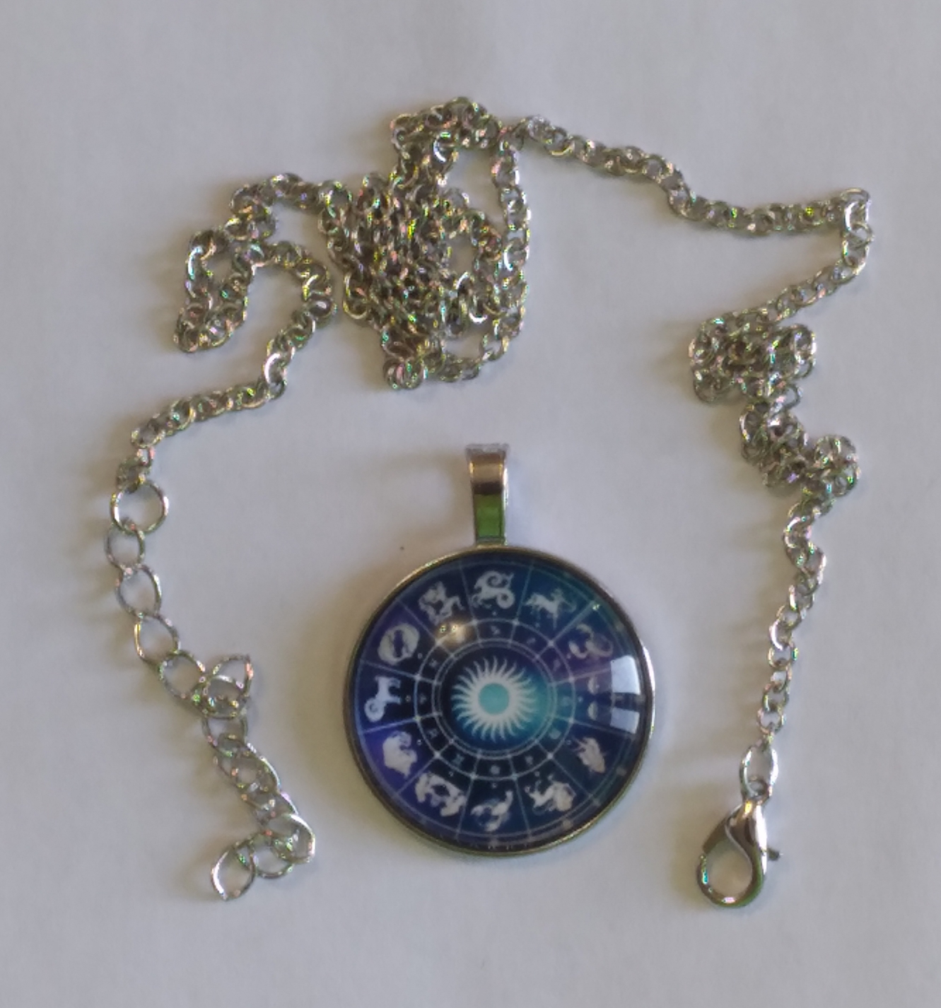 Constellation Theme Round Glass Fashion Pendant image indicator(2)