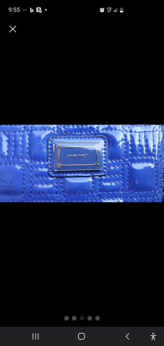Nine West Blue Wristlet "Go-to-Glamour" image indicator(3)