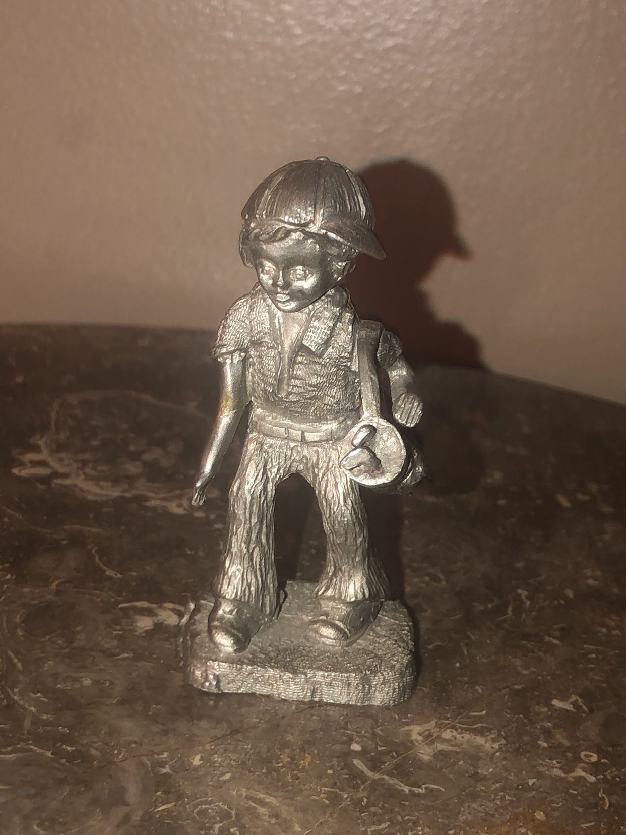 Collectible pewter figurine year 1975/golfer/firm price - photo 2