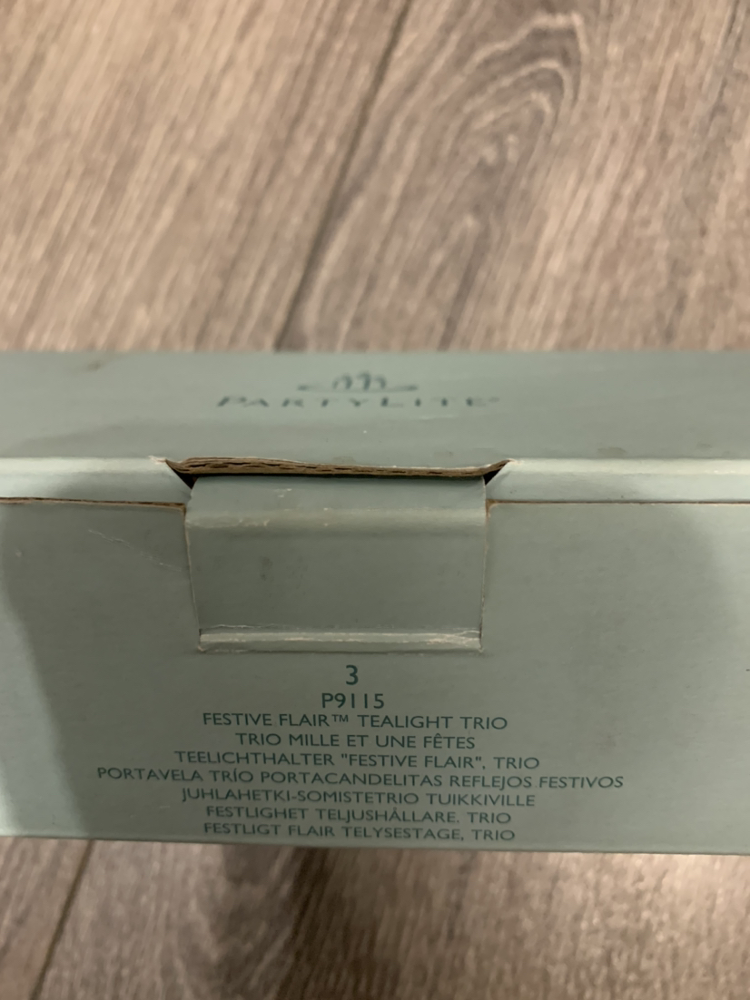 Partylite festive trio tea light holders - photo 2