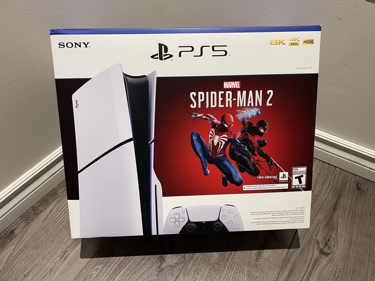 PS5 CONSOLE DISC SLIM VERSION WITH SPIDER-MAN BUNDLE