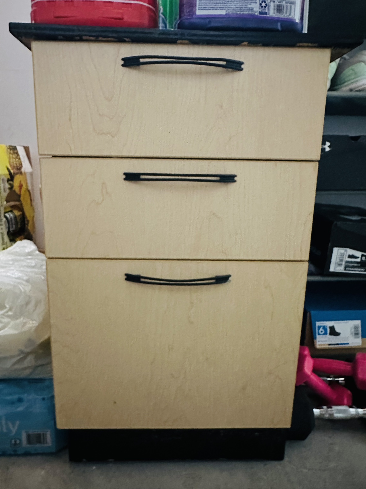 Side table with 3 drawers
