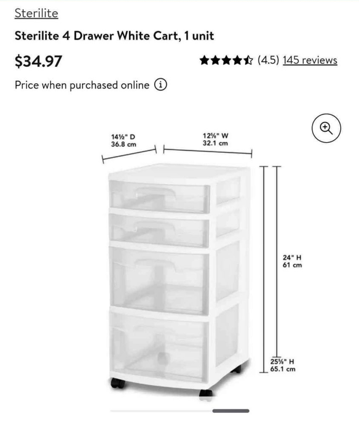 BRAND New-30$ each-Two sterlite/plastic storage drawers - photo 2