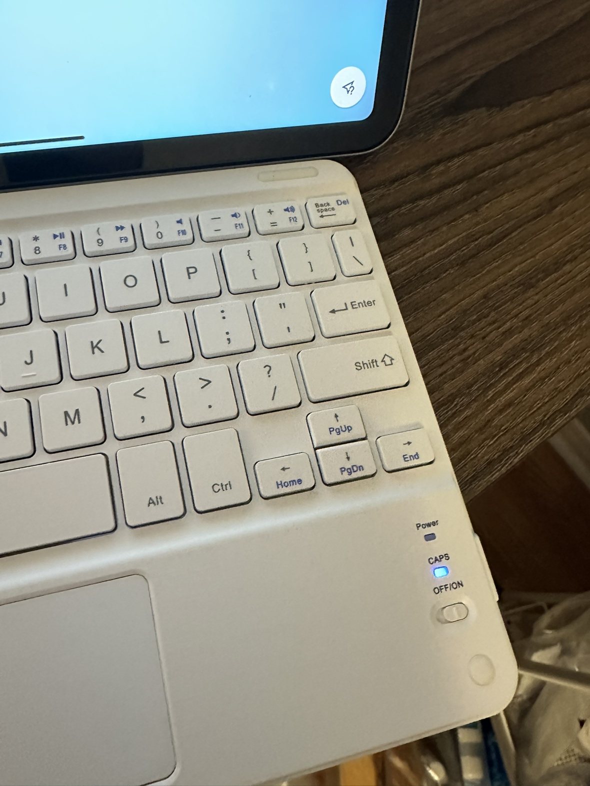 Bluetooth keyboard with touchpad for IPad - photo 3