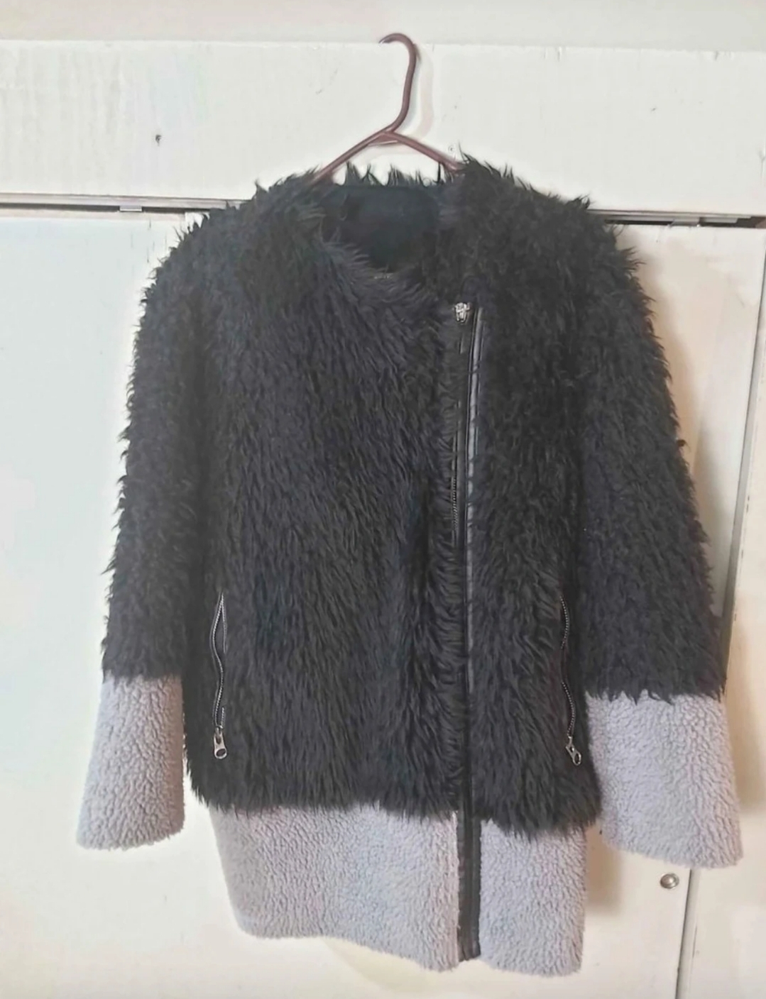 🥕 TOPSHOP shag/ teddy bear faux fur coat, US size 6 🥕