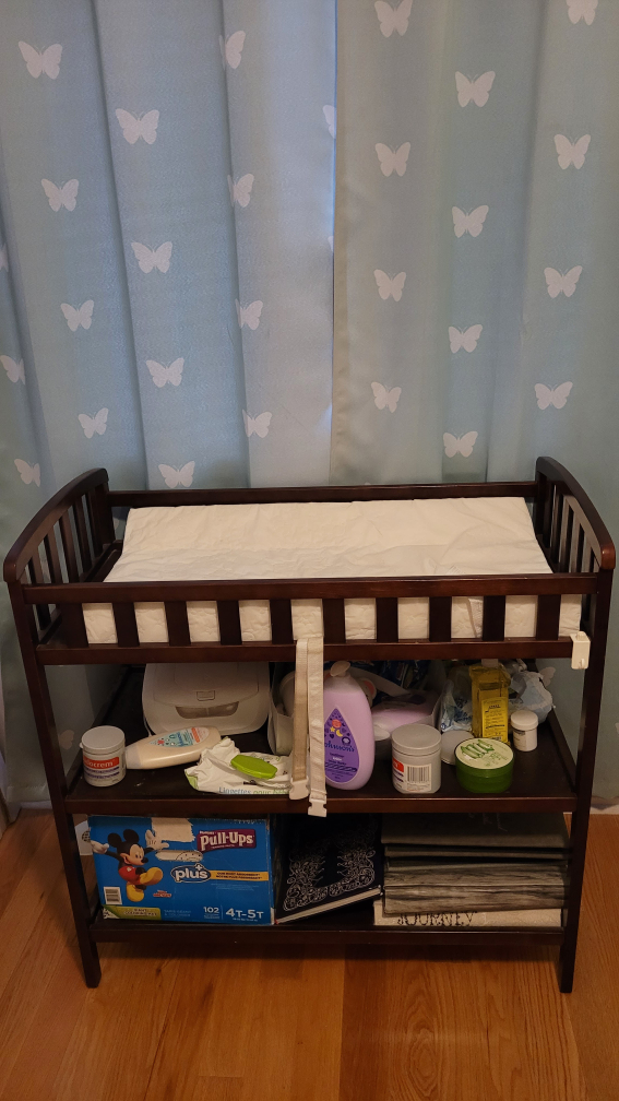 Solid wood crib and change table set - espresso color image indicator(4)