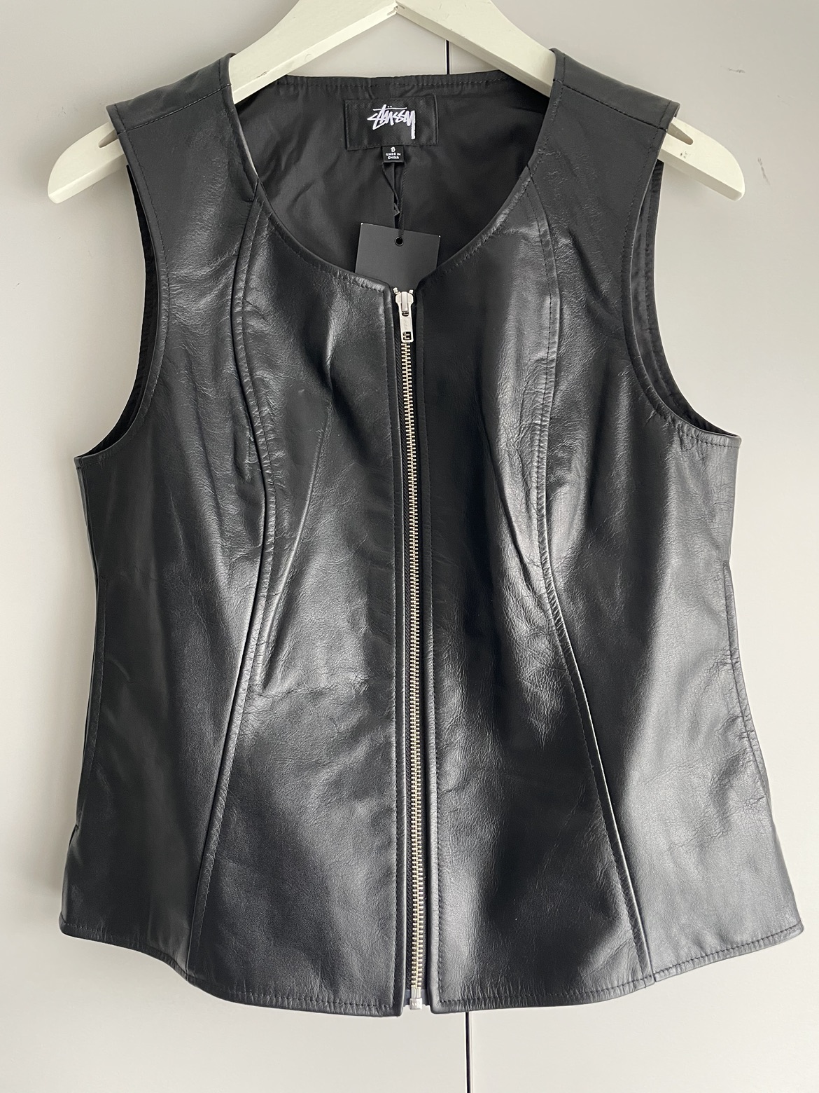 Stussy leather vest - BNWT