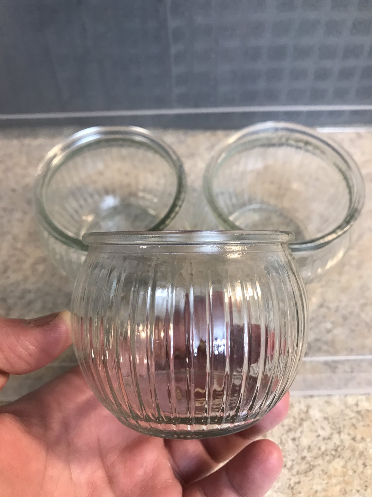 Party Supplies: Small Glass Candle Holders 2” image indicator(2)