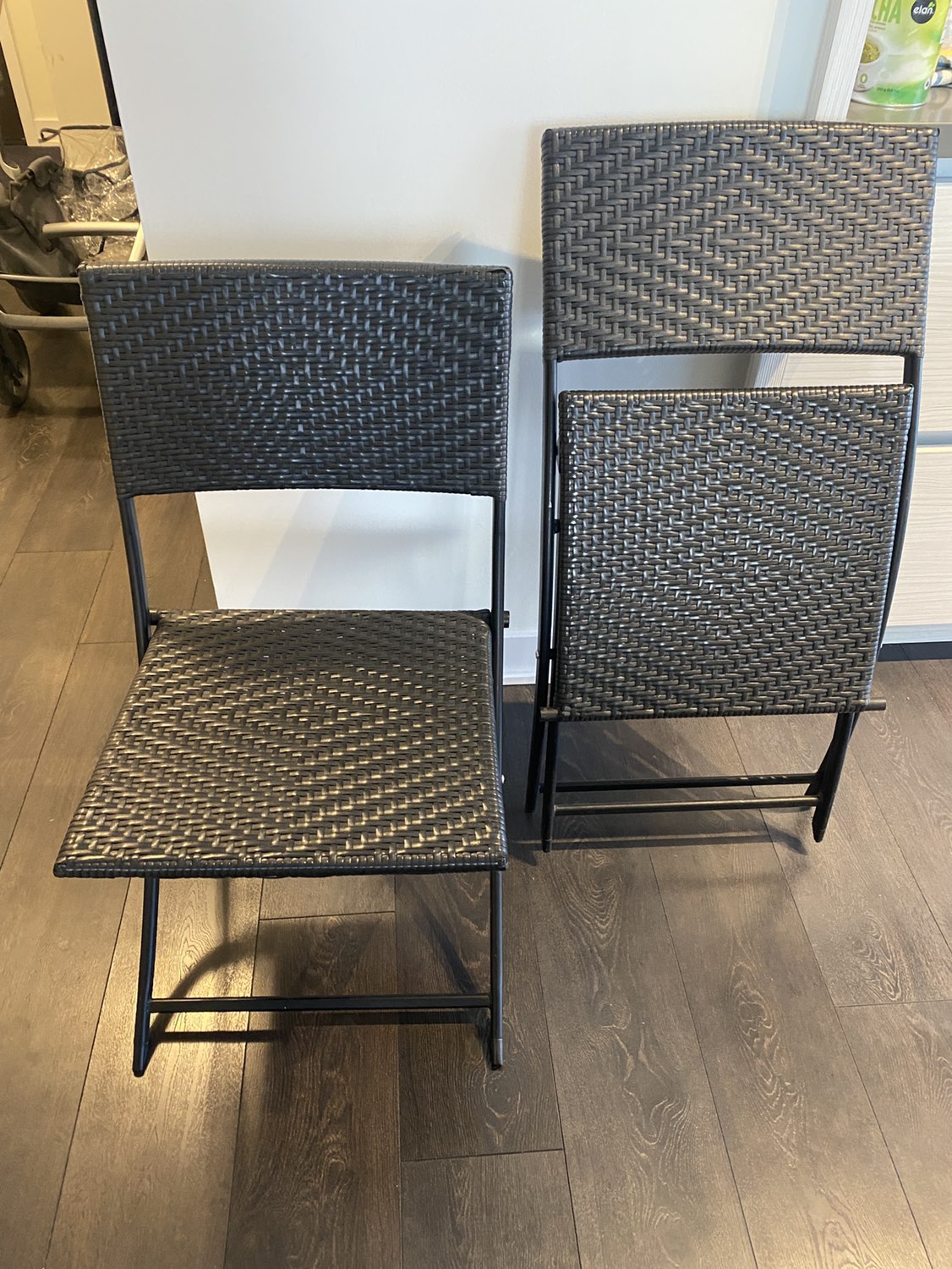 Foldable bistro chairs X 2