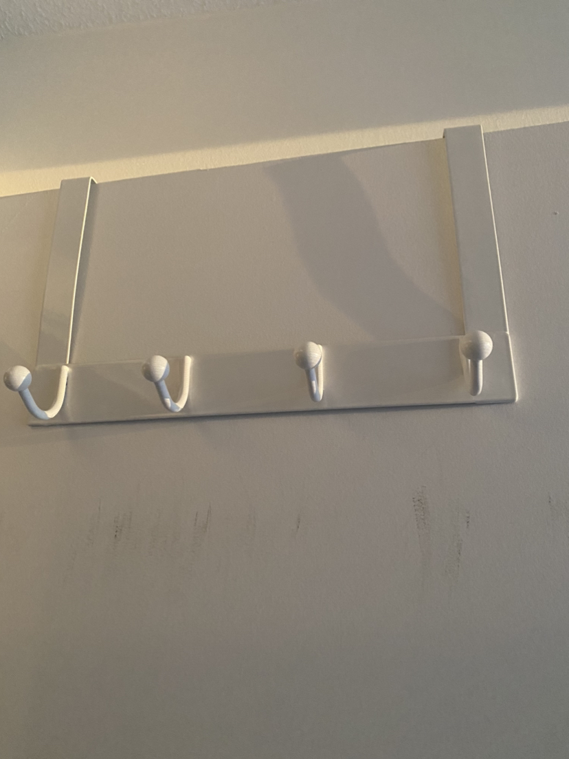 Over the door clothes hooks