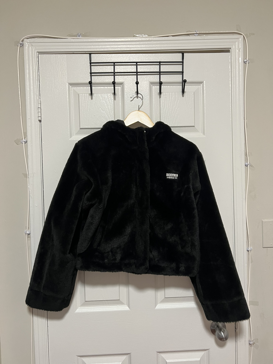 Adidas R.Y.V. Faux Fur Jacket Size Small thumbnail
