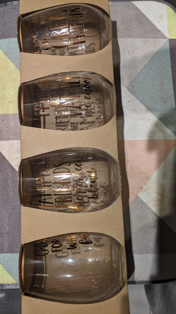 #freecycle stemless wine glasses - photo 2