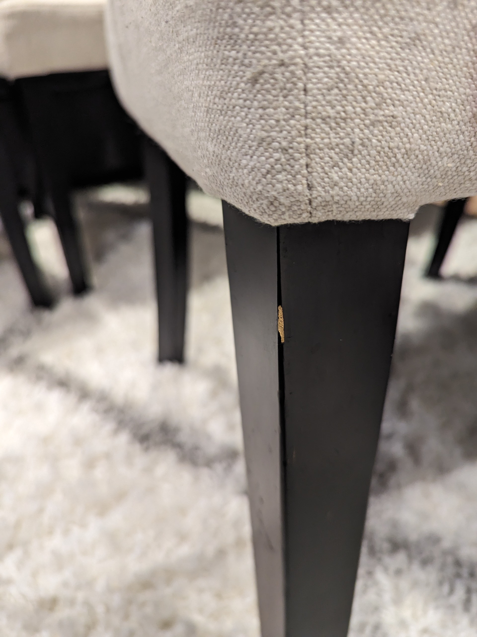 Set of 6 Upholstered Dining Chairs. image indicator(5)