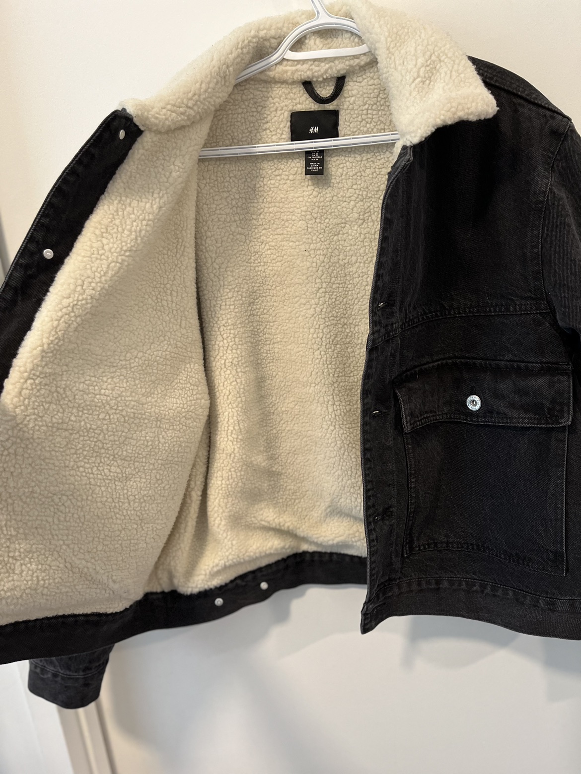 Teddy Lined Denim jacket H&M image indicator(5)