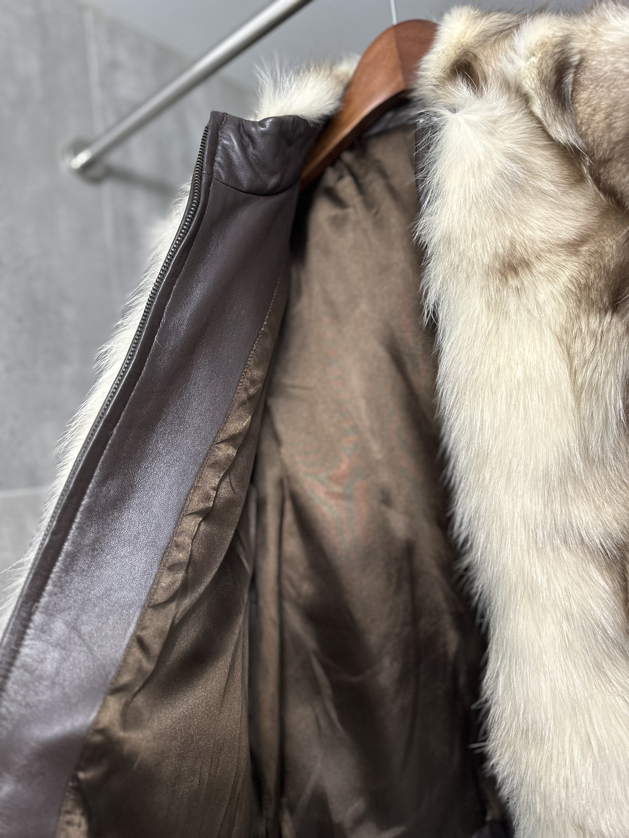 Luxurious Rabbit Fur Coat image indicator(4)