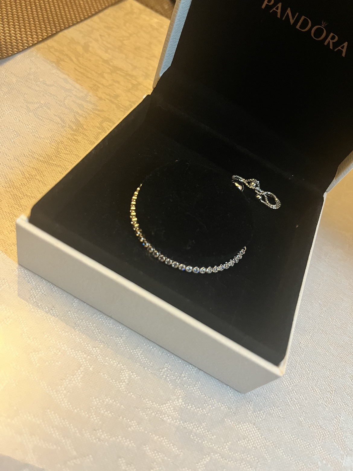 Pandora Sparkling Slider Tennis Bracelet image indicator(2)