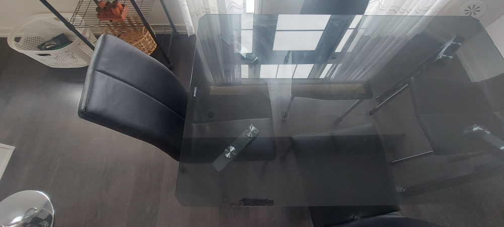 Glass Dining table and 4 chairs - photo 4