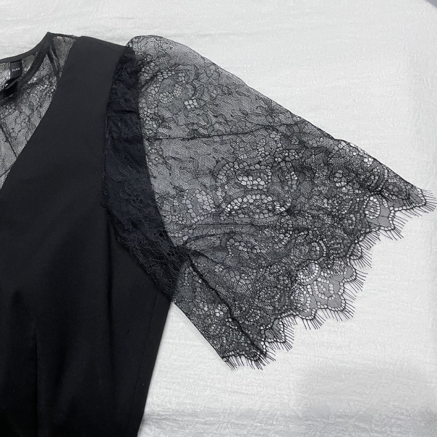 Zara Black Dress with Lace (Size M) image indicator(4)