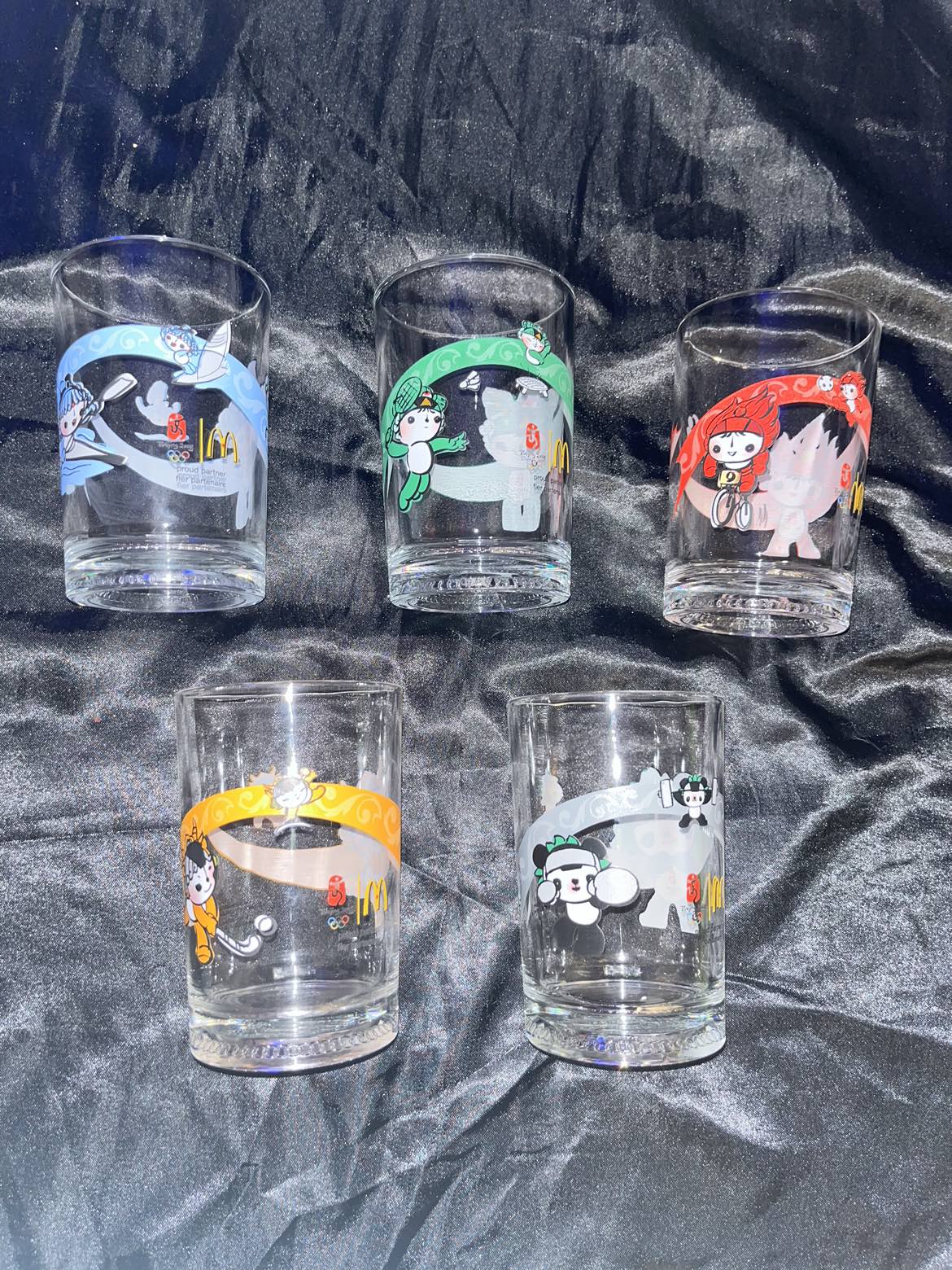 McDonald’s collectors glasses 2008 Olympics