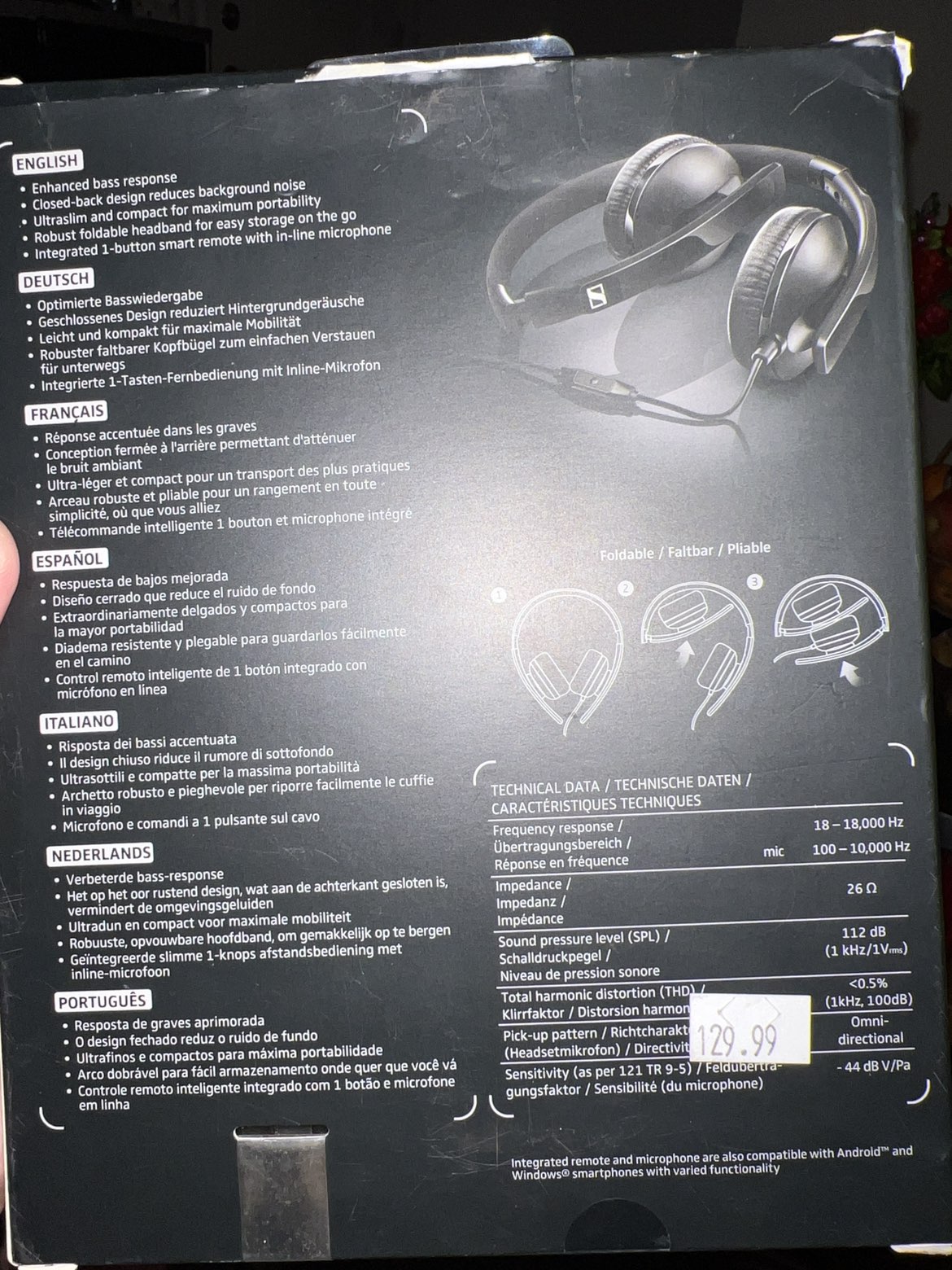 Sennheiser 3.5mm headphone - photo 3