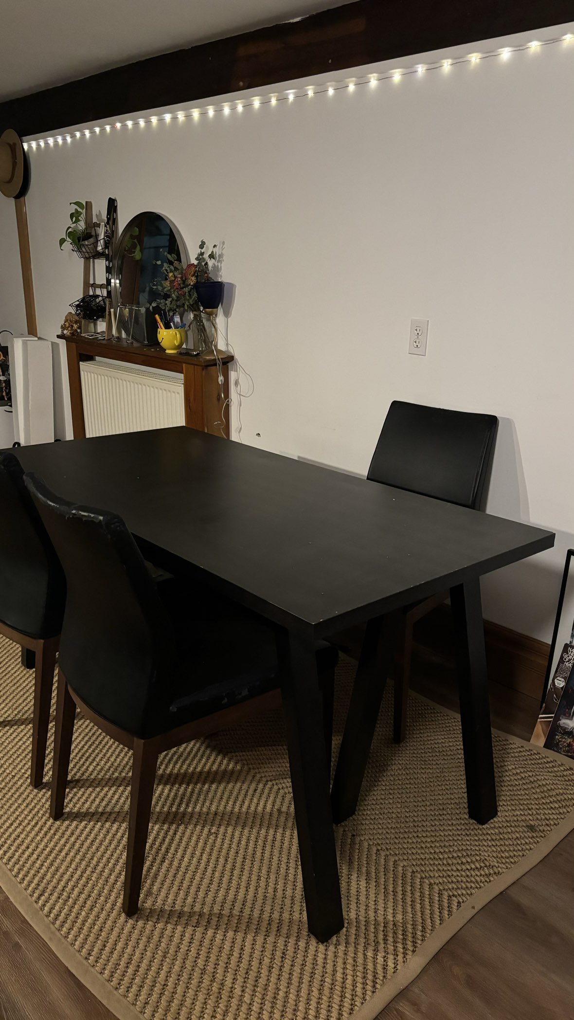 Black dining table - photo 2