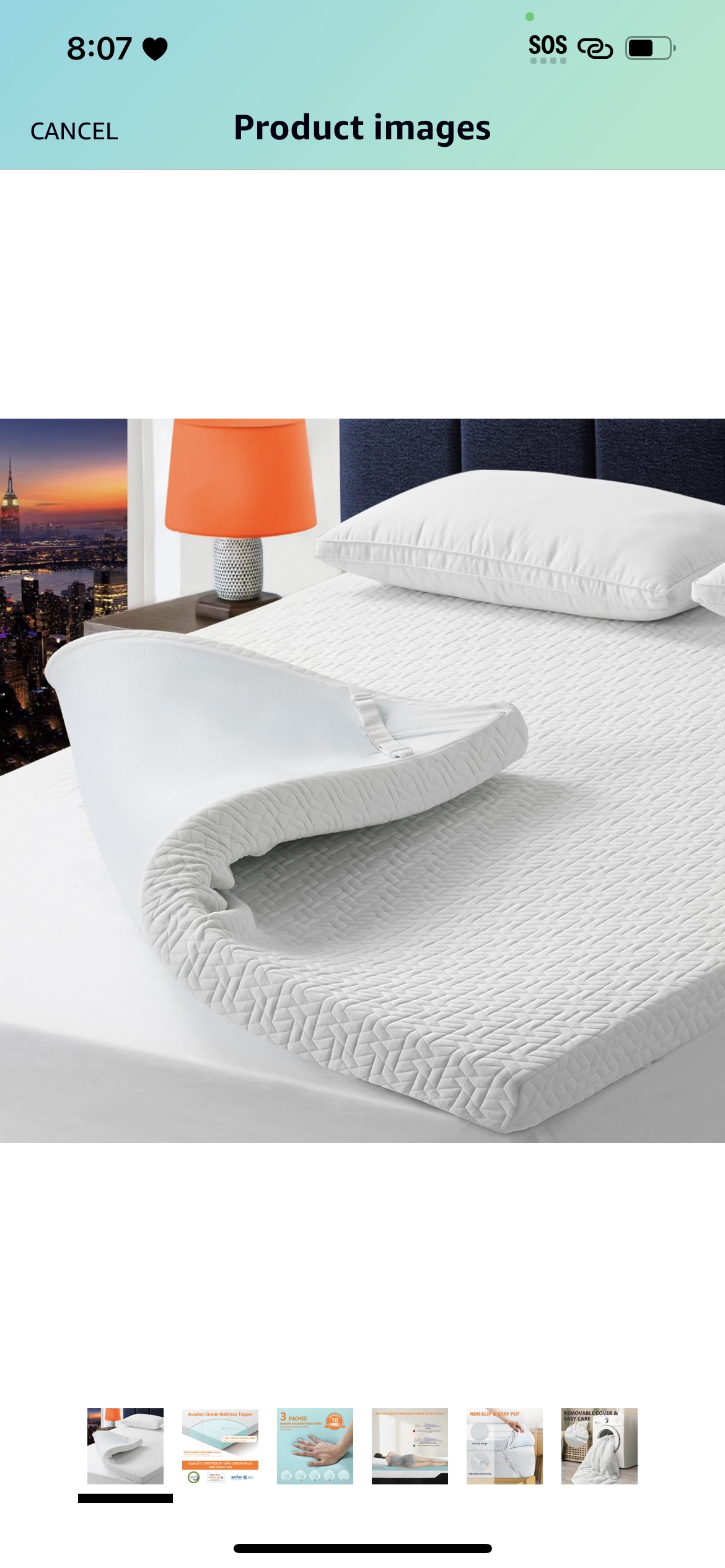 Foam mattress topper #198