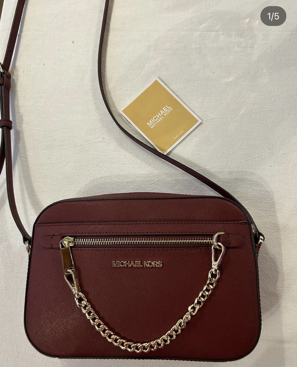 New Michael Kors bag cherry colour thumbnail