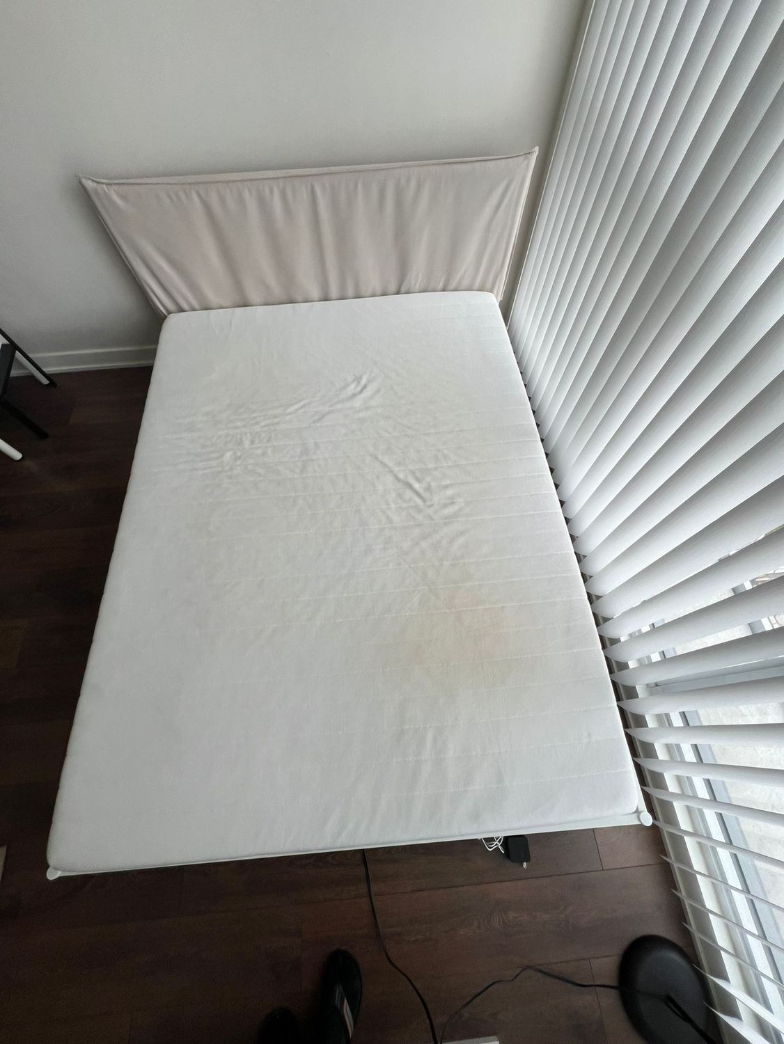 Ikea queen bed with mattress - photo 2