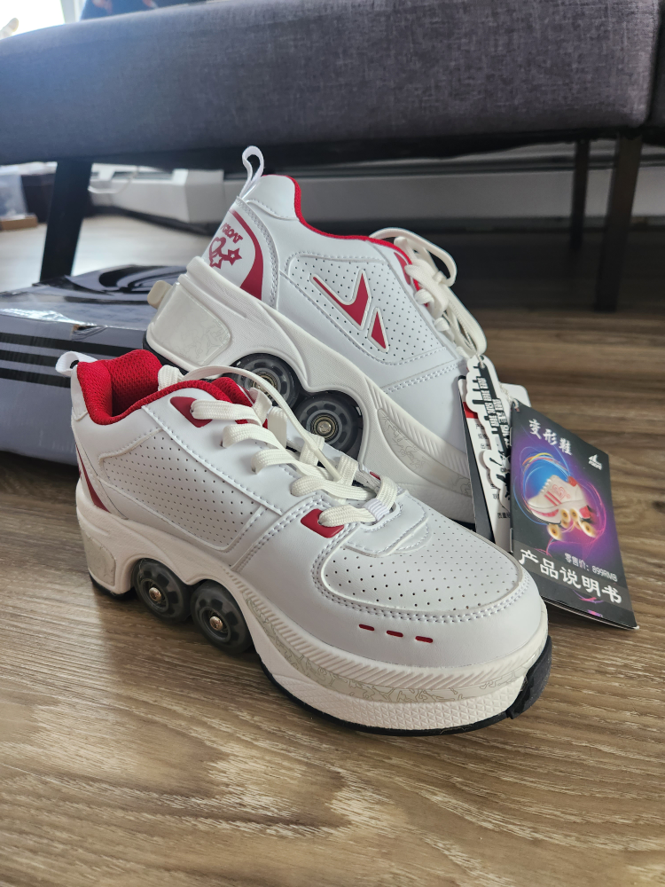 Skater Shoes (Wheeled) - Red