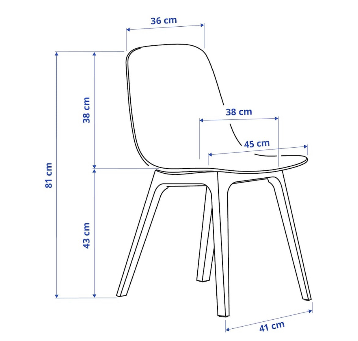 Ikea Odger chair white/beige - photo 3