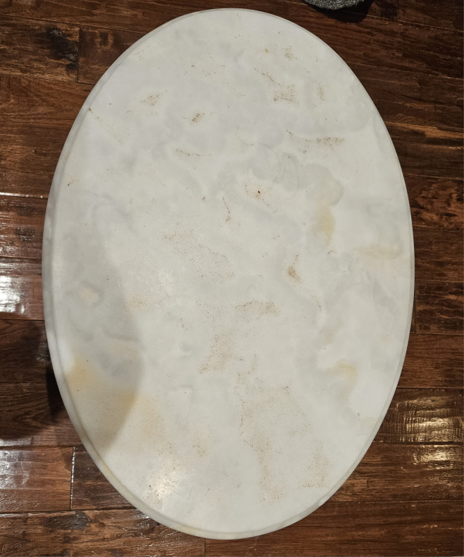 Antique coffee table with marble top image indicator(2)