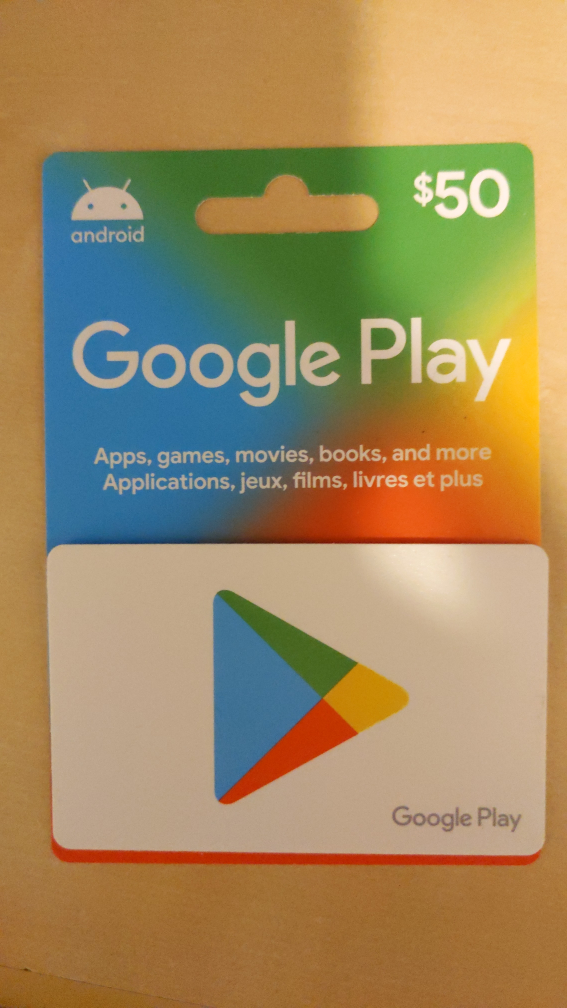 $50 Google play gift card