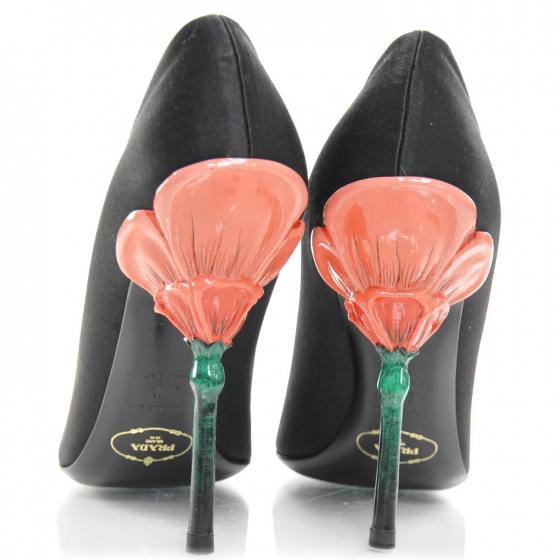 Prada Satin flower heels 36.5 authentic - photo 2
