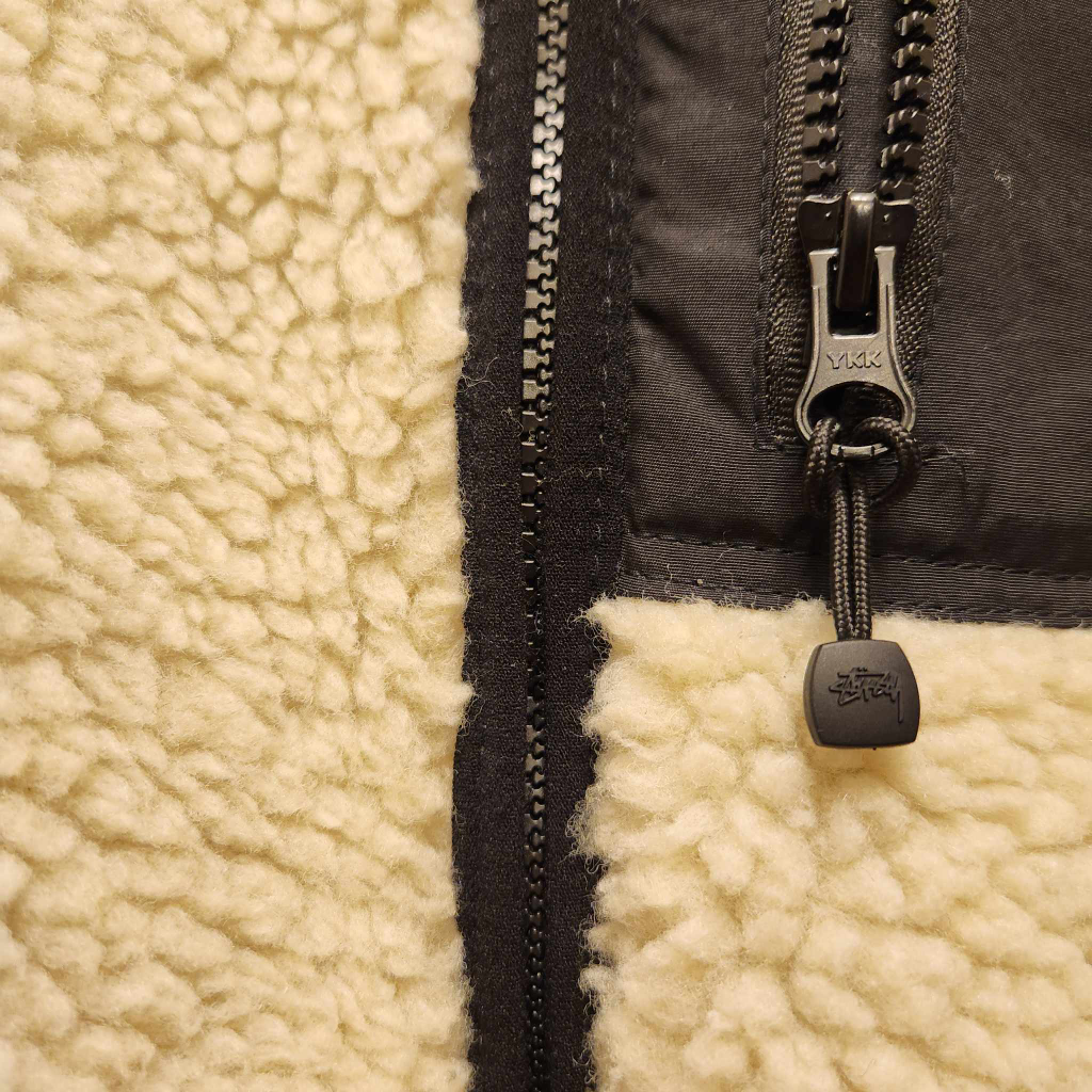 Stussy 8 Ball Sherpa Reversible Jacket "Cream" (read desc.) - photo 4