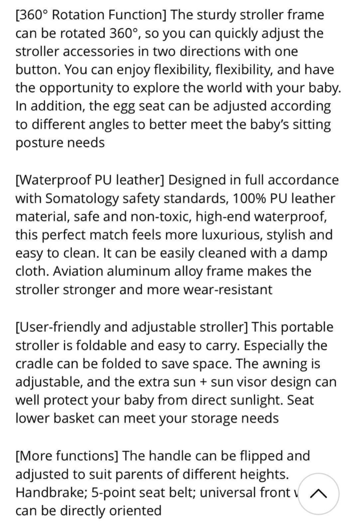 Babyfond 2 in 1 Stroller image indicator(3)