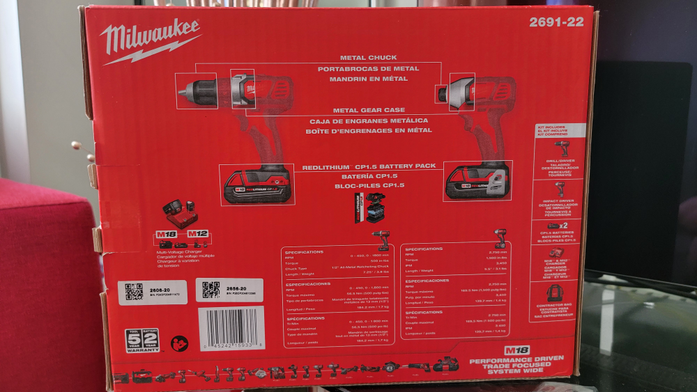 Milwaukee M18 compact 2-tool Combo Kit image indicator(2)