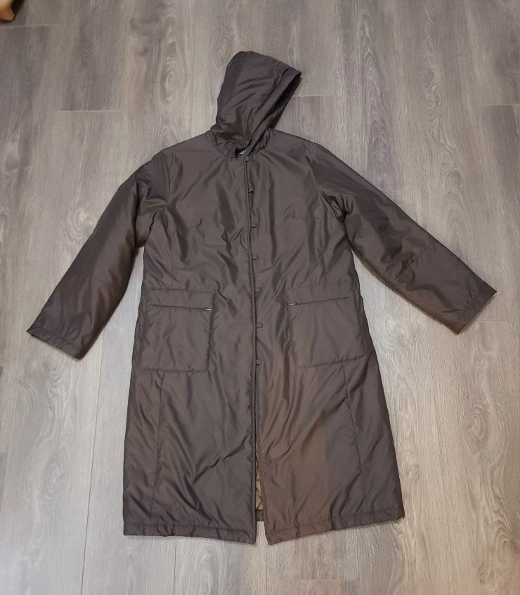 Dark Brown Color Coat Size L + New Scarf image indicator(2)