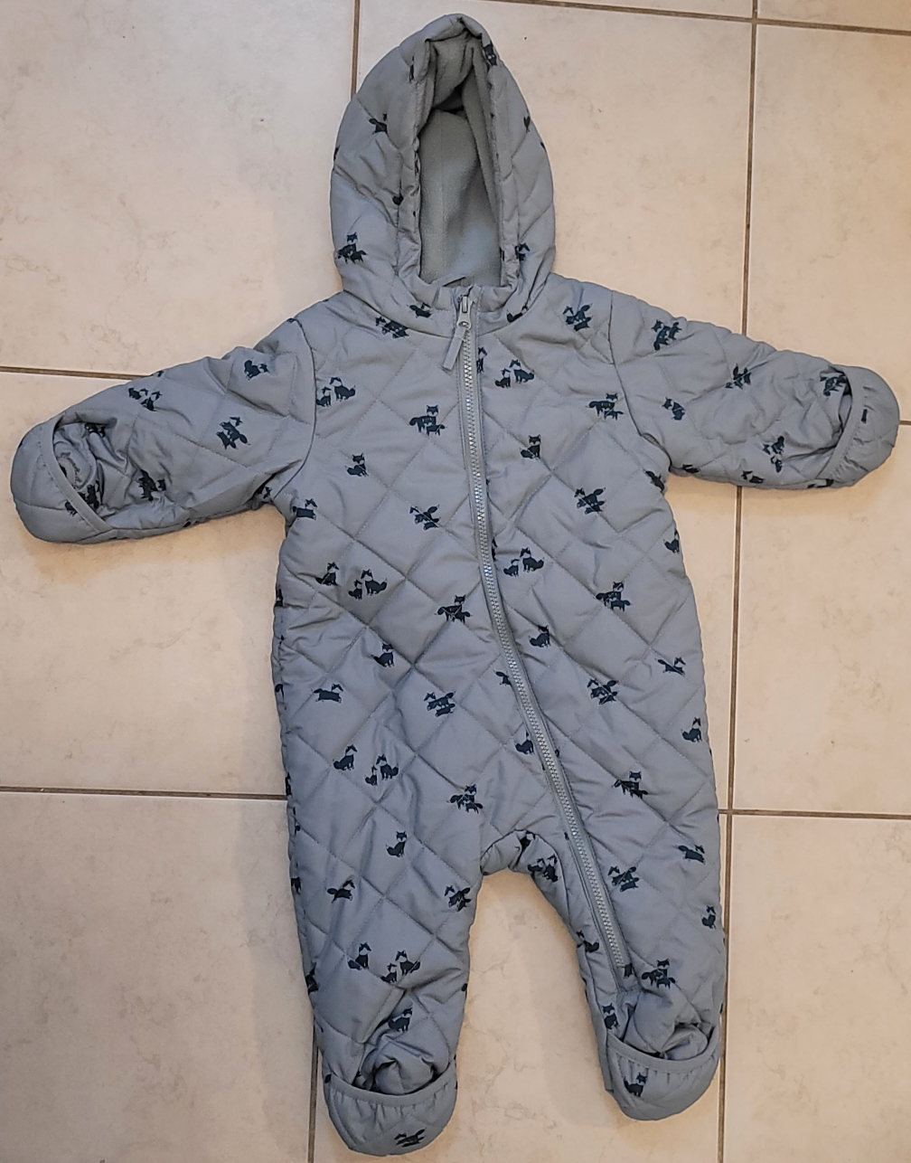 6-9M Fox Baby Snowsuit - Like NEW!