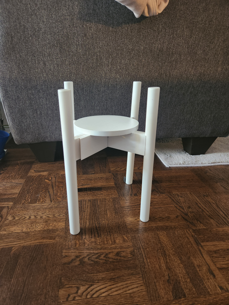 Bamboo adjustable plant stand - photo 2