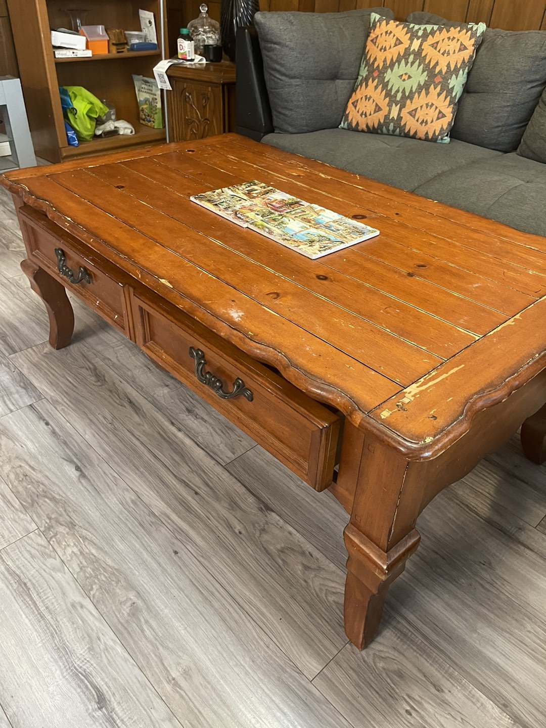 Wooden coffee  table - photo 3