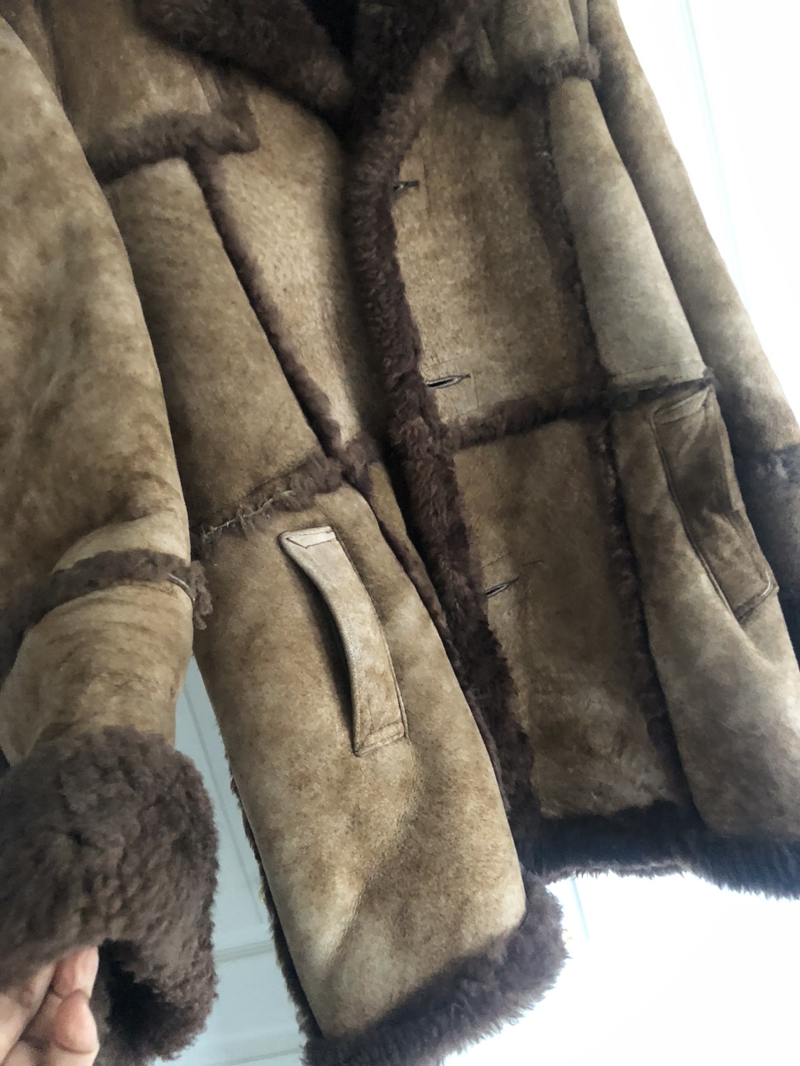 Sheep’s skin coat for men