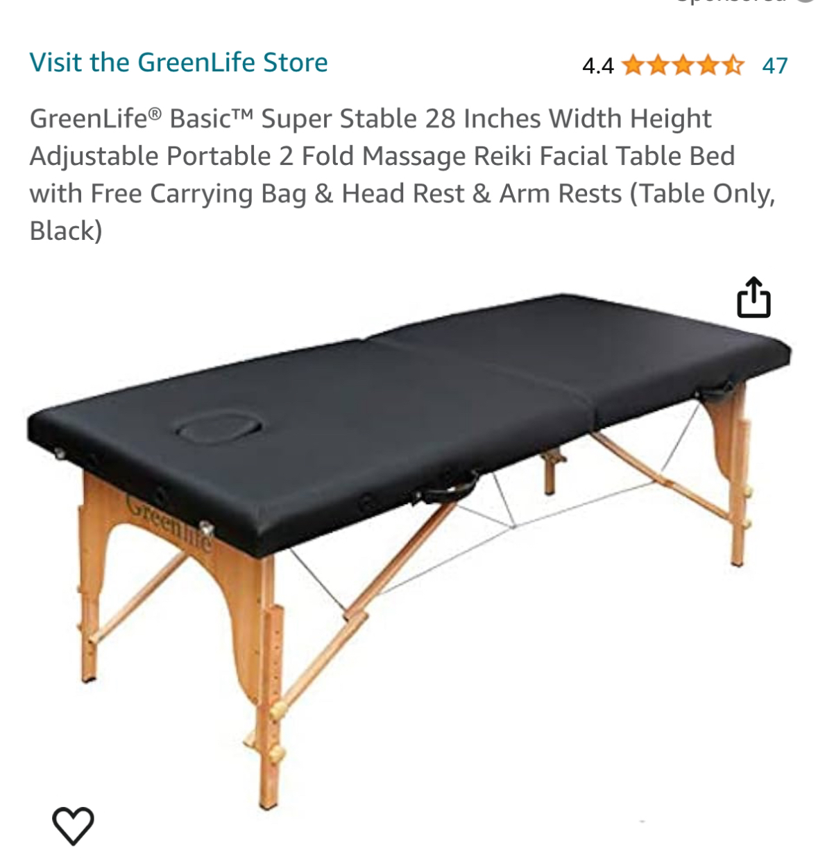 Eyelash light-$120-massage bed-$150-wedge pillow-$30