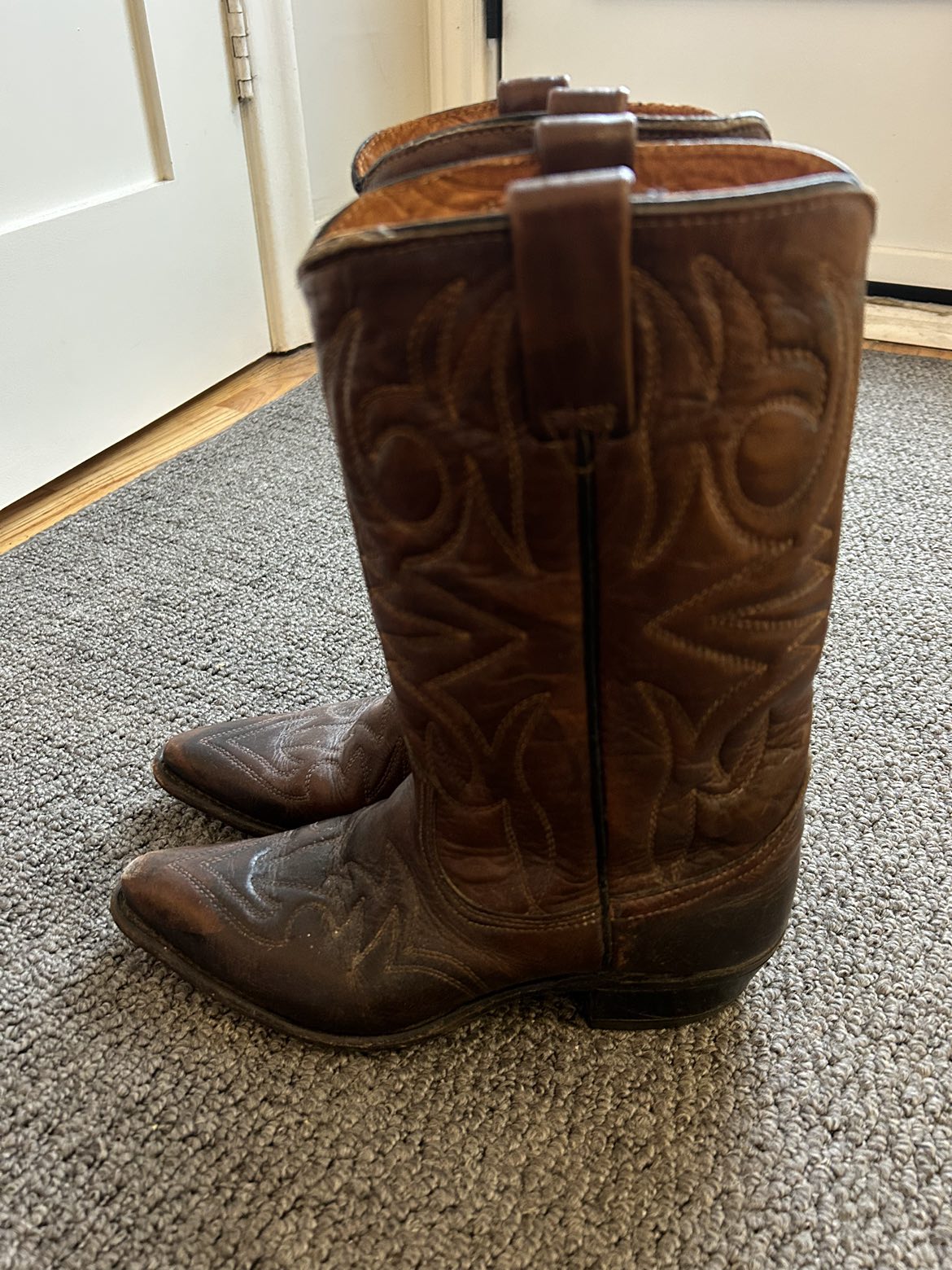 Real leather cowboy boots image indicator(2)