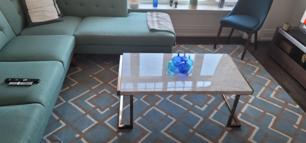 art-deco style coffee table