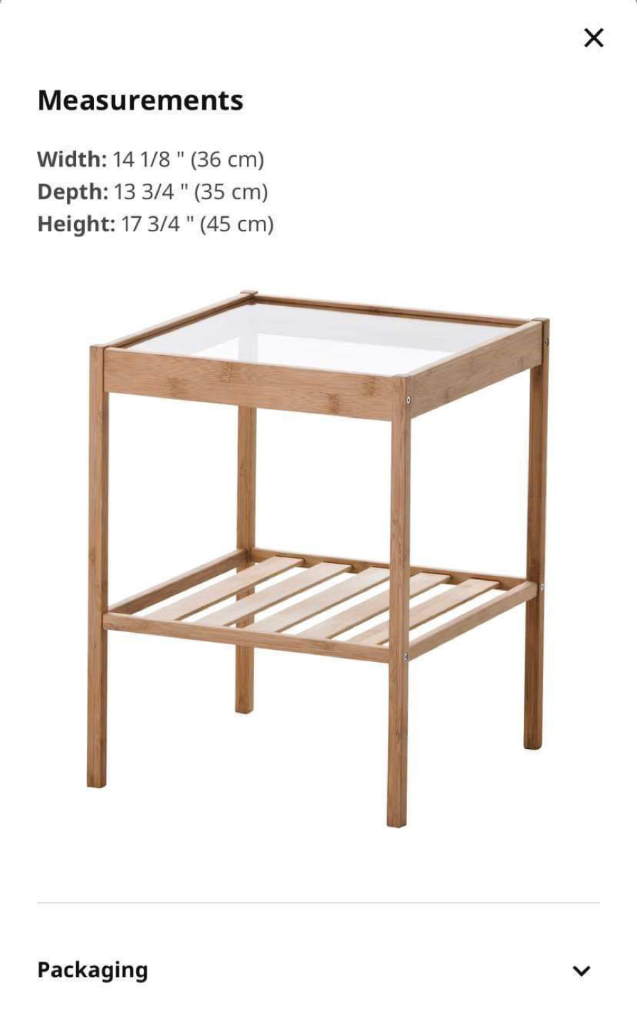 🧡IKEA bamboo nightstand (x2) - photo 4